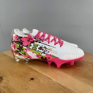 Mens 7.5 / Womens 9 - Under Armour Blur Pro LE Lacrosse Cleats Pink White NEW